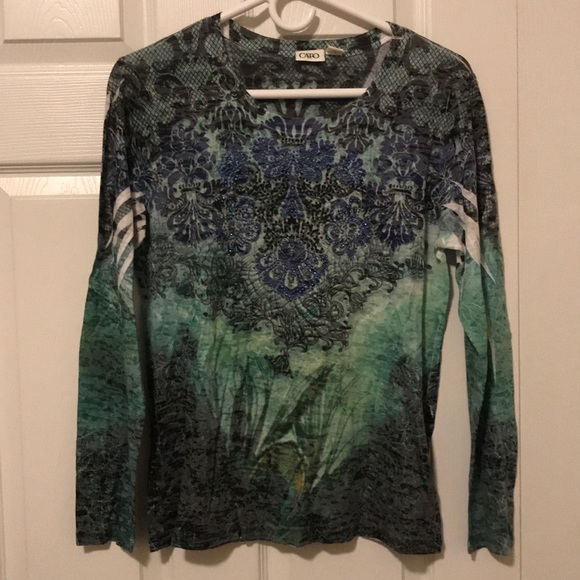 Cato Tops - CATO Dressy Long Sleeved Top